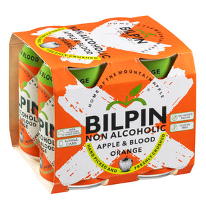 Bilpin Non Alcoholic Apple Blood Orange   - 4 Pack Cans